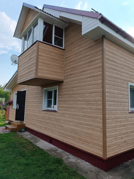 Обшивка фасадными панелями U-plast